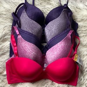 NWT 5 BODY NATURALS Bra Bundle